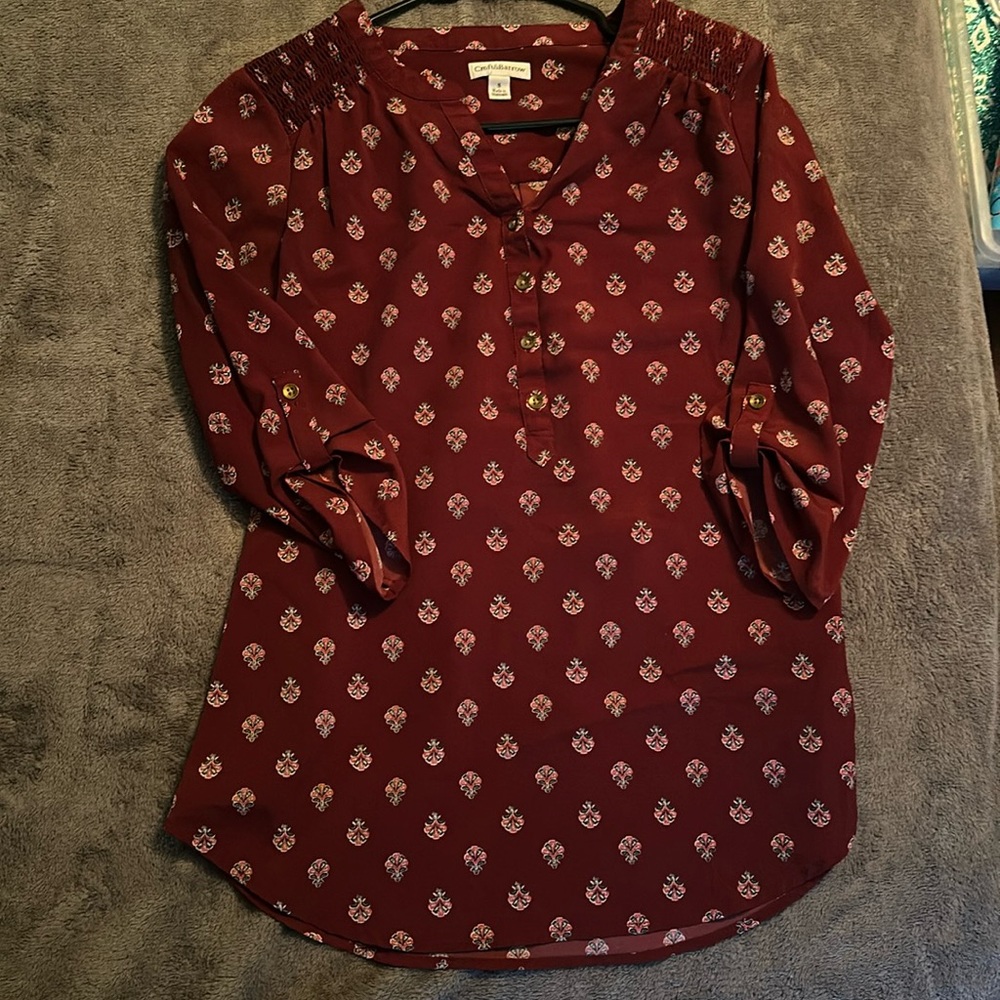 Croft and barrow dress shirt size small